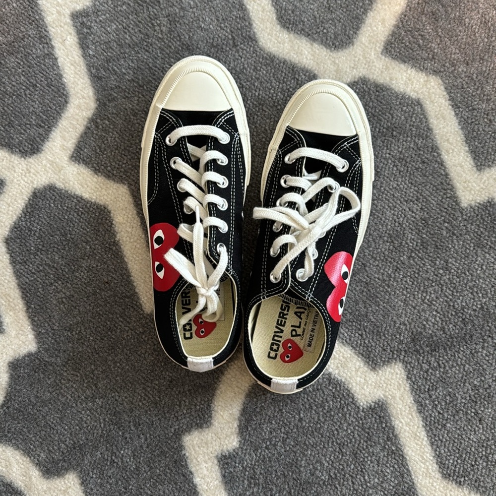 NWT Comme des Garcons x Converse All Star Chuck Taylor '70 Low-Top Sneakers - Picture 6 of 8